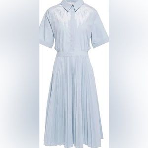 Maje Cut Out Blue Away Shirt Dress Size 4 $415